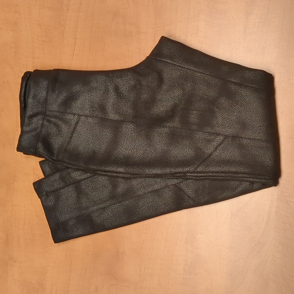 Premise Black Faux Leather Skin Pants size XS